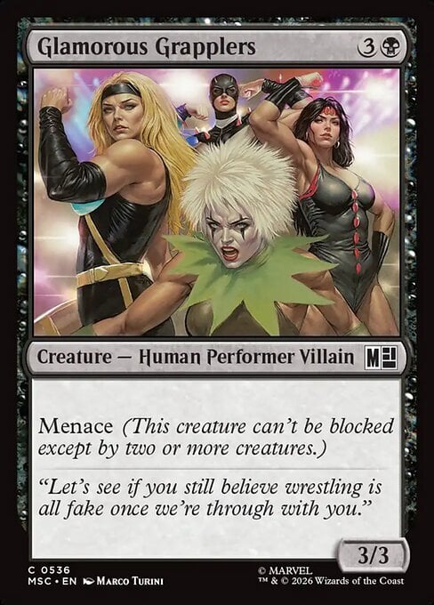 Glamorous Grapplers Card Front