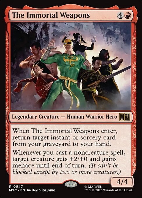 The Immortal Weapons Card Front