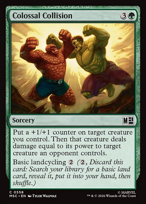 Colossal Collision Card Front