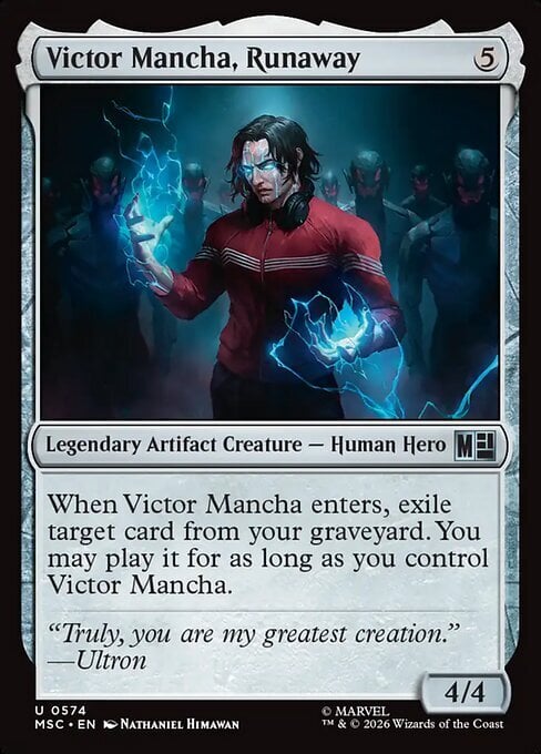 Victor Mancha, Runaway Card Front