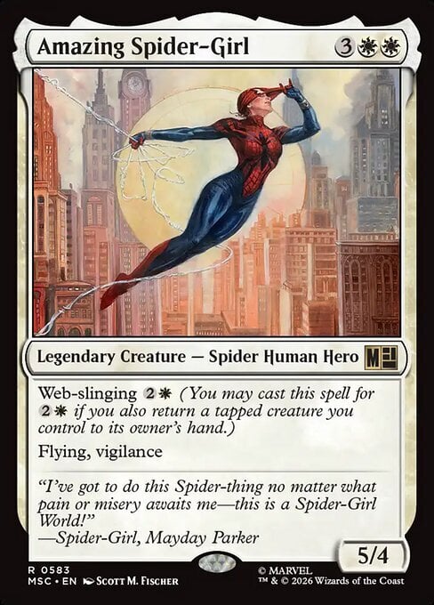 Amazing Spider-Girl Frente