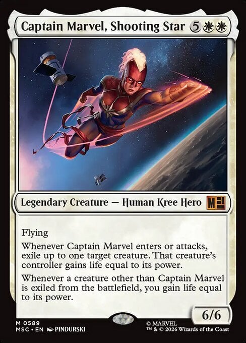Captain Marvel, Shooting Star Frente