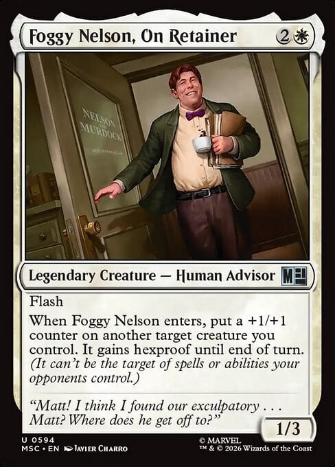 Foggy Nelson, On Retainer Card Front