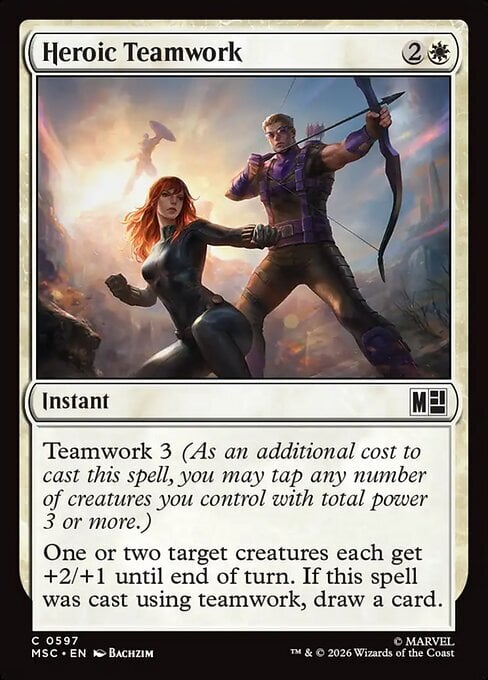 Heroic Teamwork Card Front