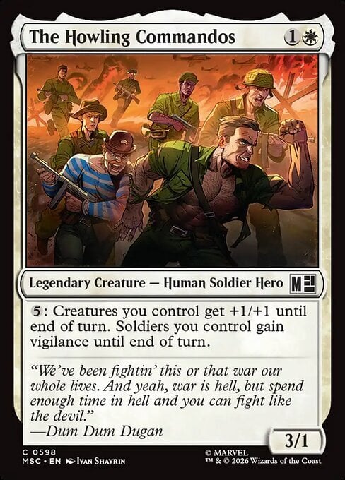 The Howling Commandos Card Front