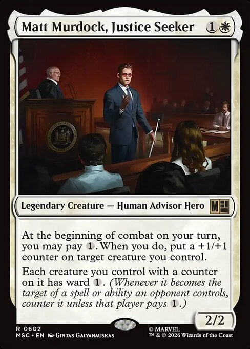 Matt Murdock, Justice Seeker Card Front