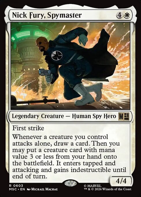 Nick Fury, Spymaster Card Front