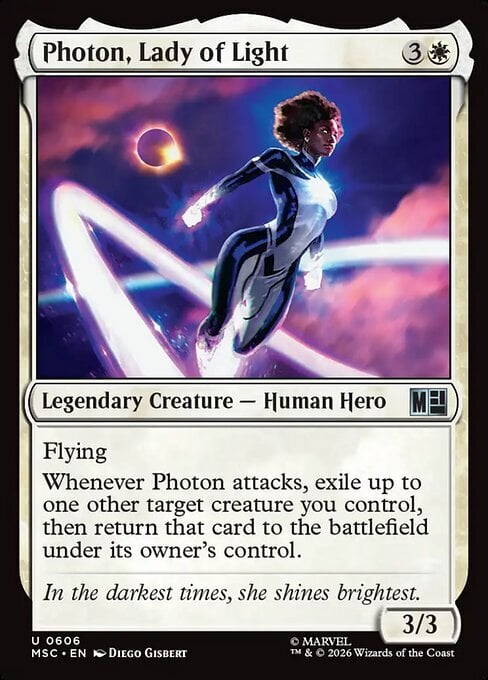 Photon, Lady of Light Card Front