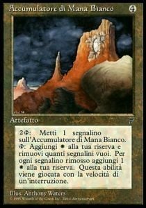 White Mana Battery Card Front