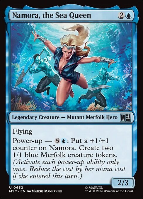 Namora, the Sea Queen Card Front