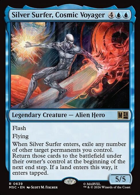 Silver Surfer, Cosmic Voyager Frente