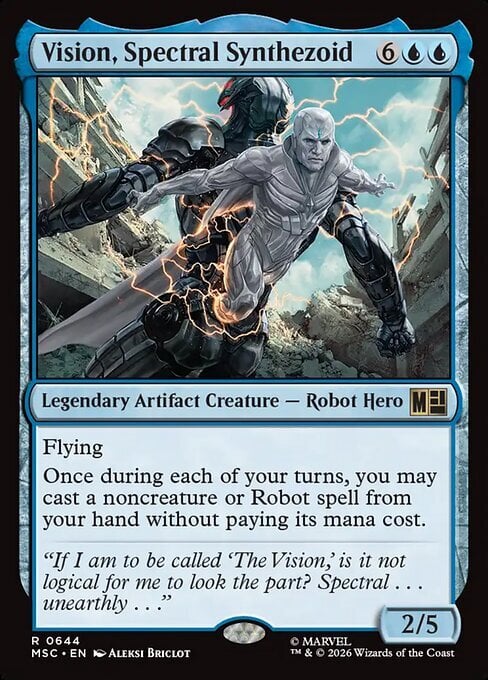 Vision, Spectral Synthezoid Frente