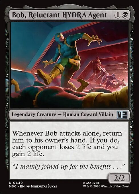 Bob, Reluctant HYDRA Agent Frente