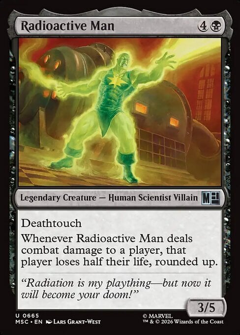 Radioactive Man Card Front