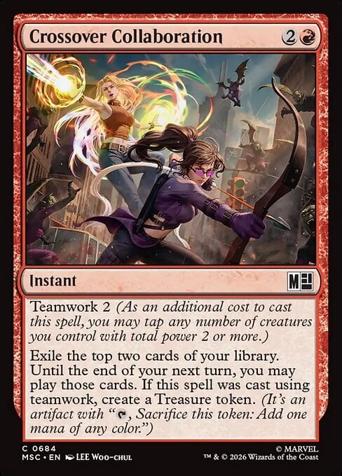 Crossover Collaboration Card Front