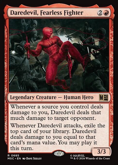 Daredevil, Fearless Fighter Card Front
