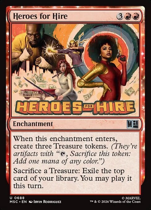 Heroes for Hire Card Front