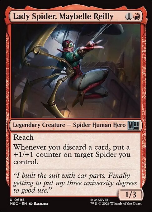 Lady Spider, Maybelle Reilly Card Front