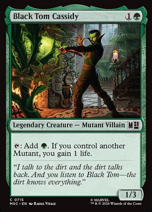 Black Tom Cassidy Card Front