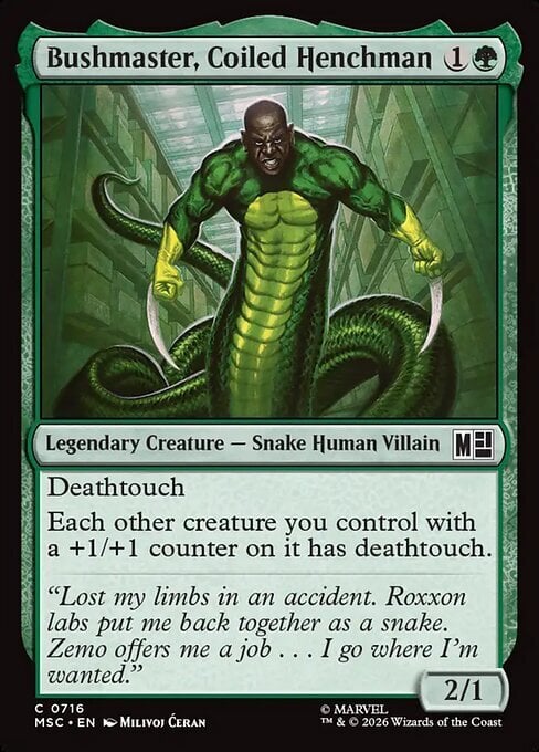 Bushmaster, Coiled Henchman Frente