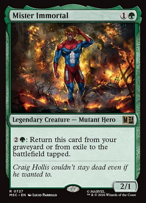 Mister Immortal Card Front