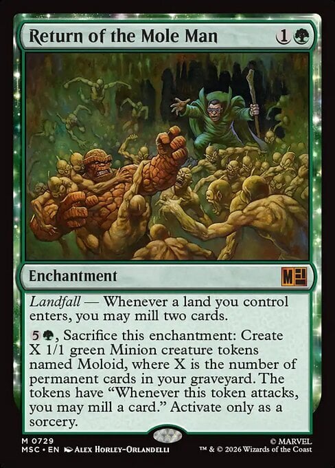 Return of the Mole Man Card Front