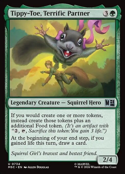 Tippy-Toe, Terrific Partner Card Front