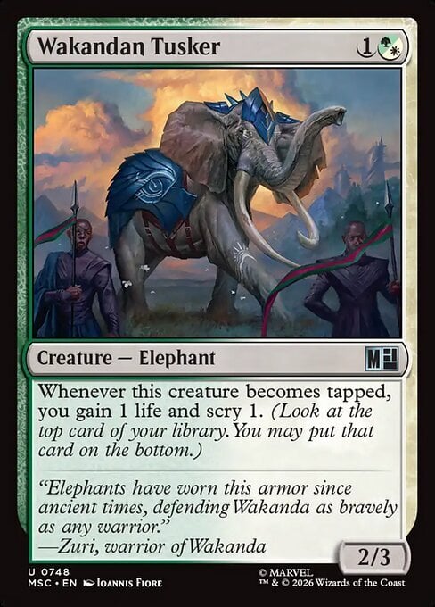 Wakandan Tusker Card Front