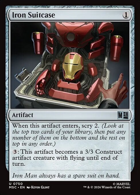 Iron Suitcase Card Front