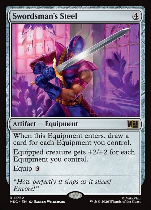 Swordsman's Steel Card Front