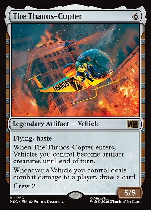 The Thanos-Copter Card Front
