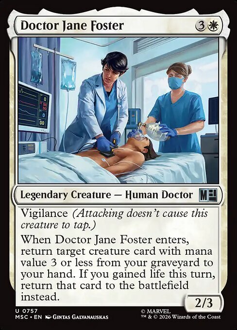 Doctor Jane Foster Card Front
