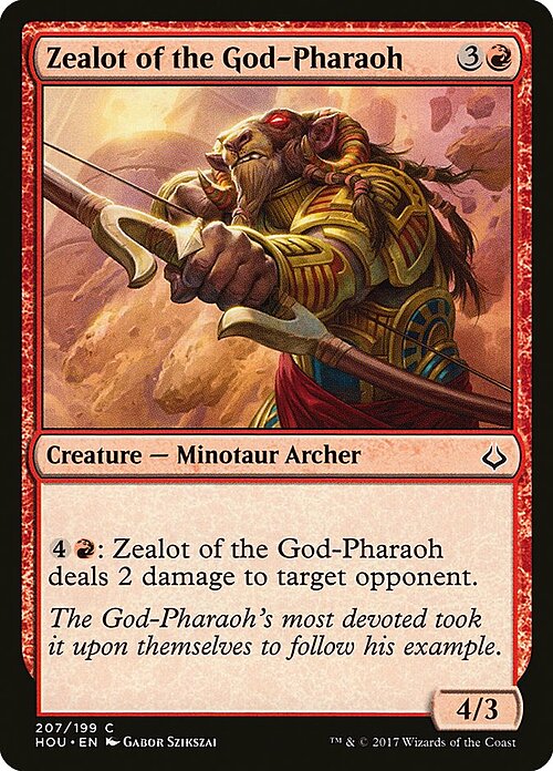 Zelota del Dio Faraone Card Front