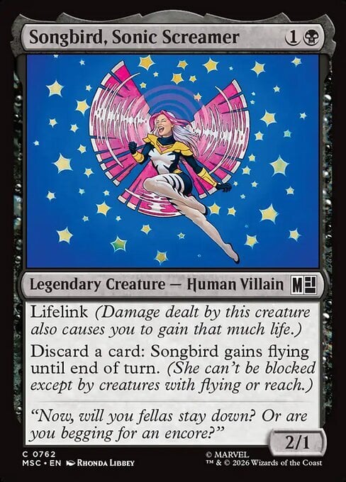 Songbird, Sonic Screamer Frente