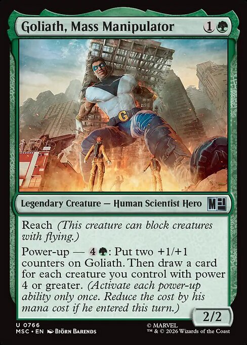 Goliath, Mass Manipulator Card Front