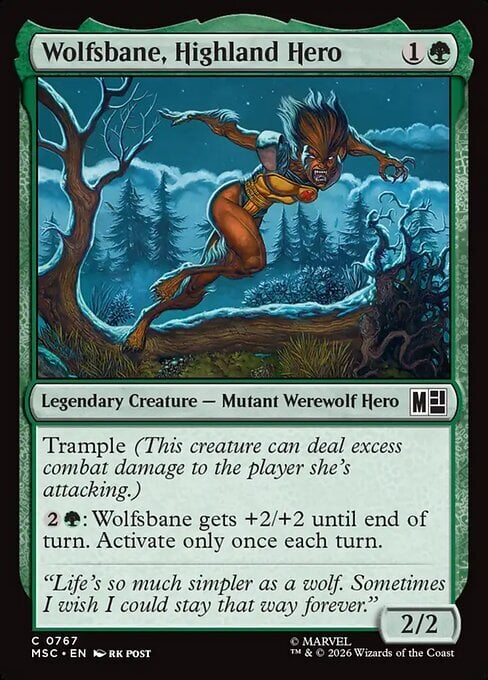 Wolfsbane, Highland Hero Card Front
