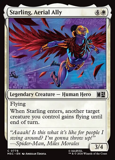 Starling, Aerial Ally Card Front