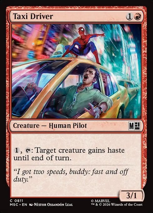 Taxi Driver Card Front