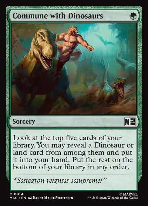 Sintonia con i Dinosauri Card Front