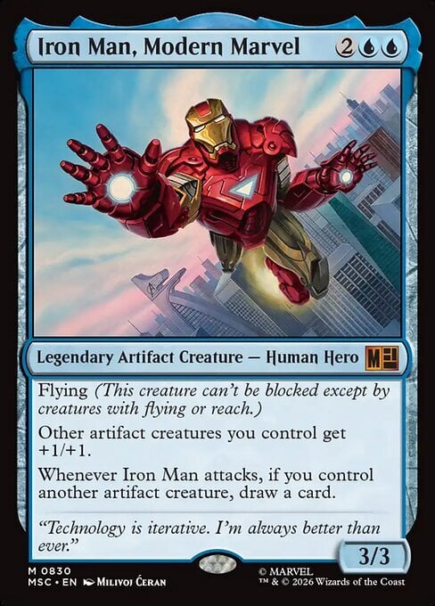Iron Man, Modern Marvel Card Front