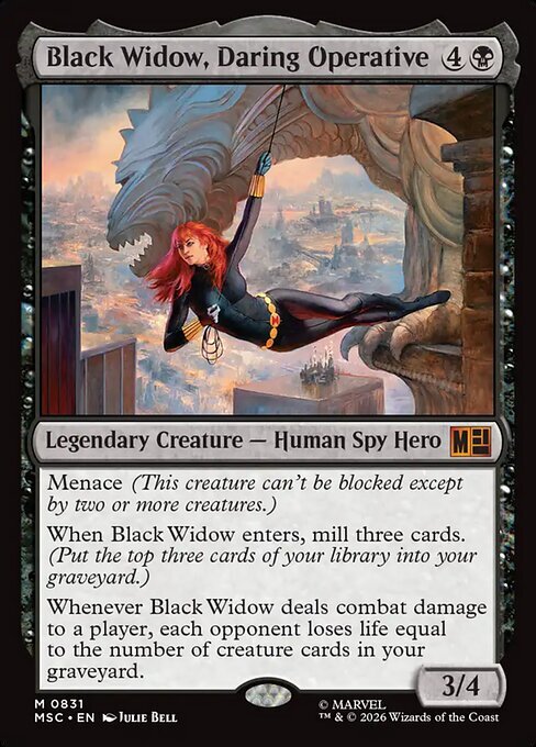 Black Widow, Daring Operative Card Front