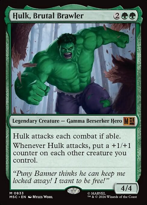 Hulk, Brutal Brawler Card Front