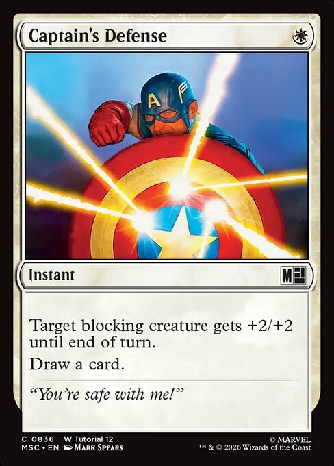 Captain's Defense Card Front