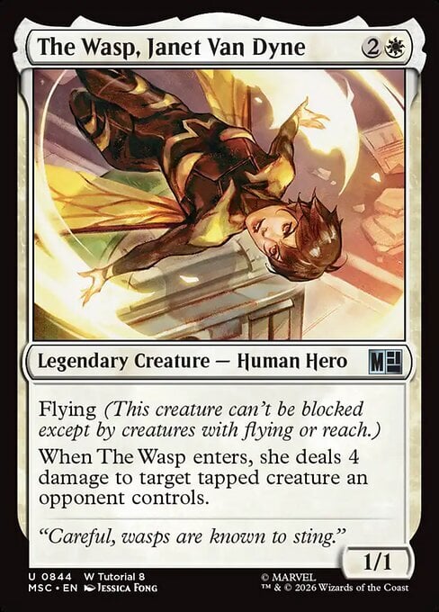 The Wasp, Janet Van Dyne Card Front