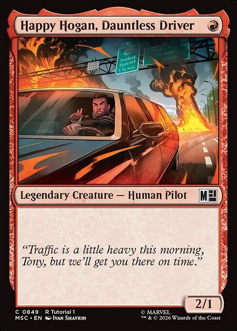 Happy Hogan, Dauntless Driver Card Front