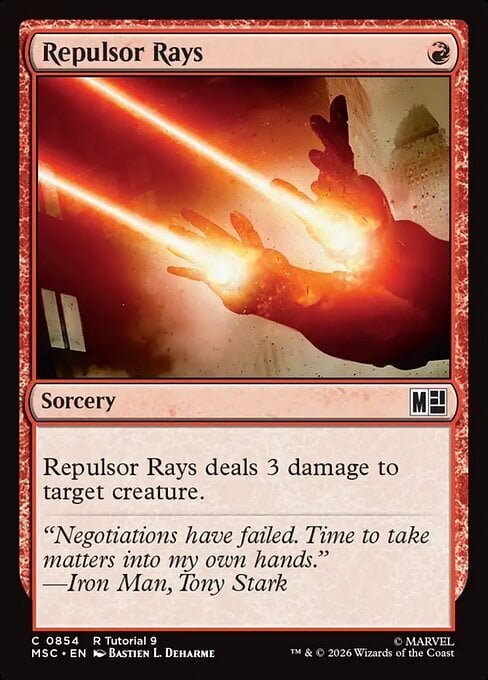 Repulsor Rays Card Front