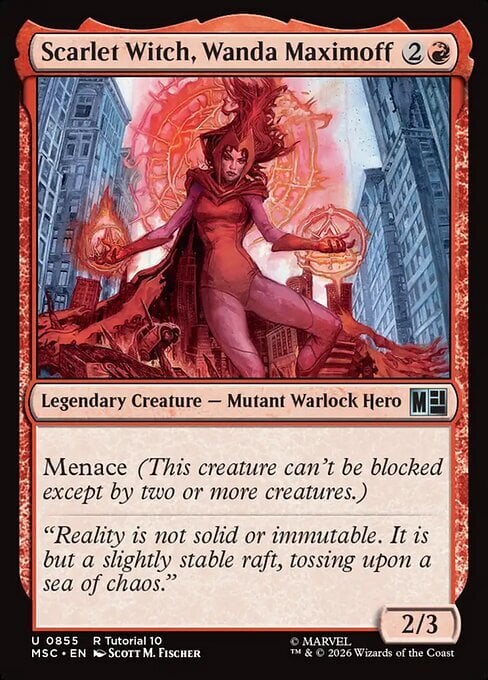 Scarlet Witch, Wanda Maximoff Card Front