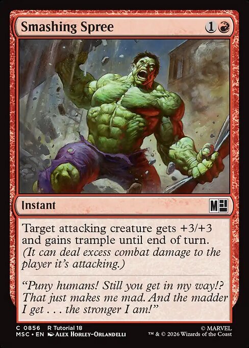 Smashing Spree Card Front