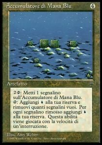 Blue Mana Battery Card Front