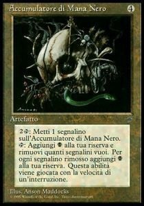 Black Mana Battery Card Front